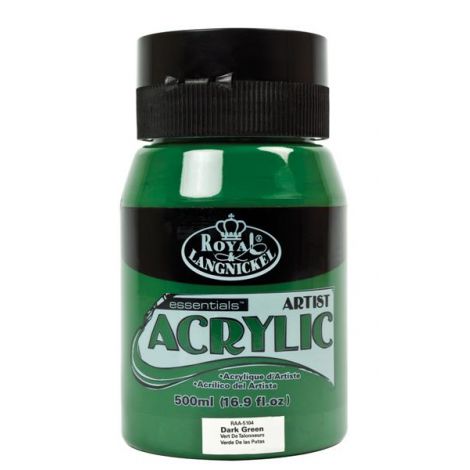 Farba akrylowa R&L 500ml, Zielona ciemna - Dark Green